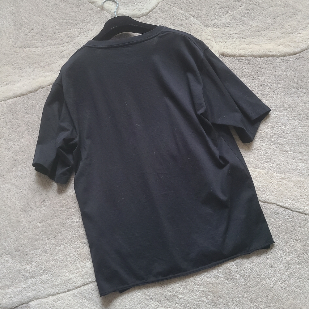 Saint Laurent Paris Black Short Sleeve Rive Gauche Tee - Picture 5 of 7